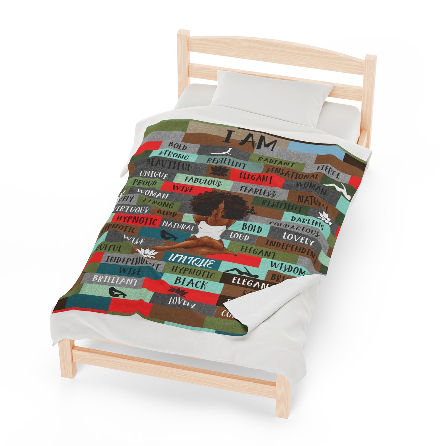 I Am Affirmation Plush Blanket
