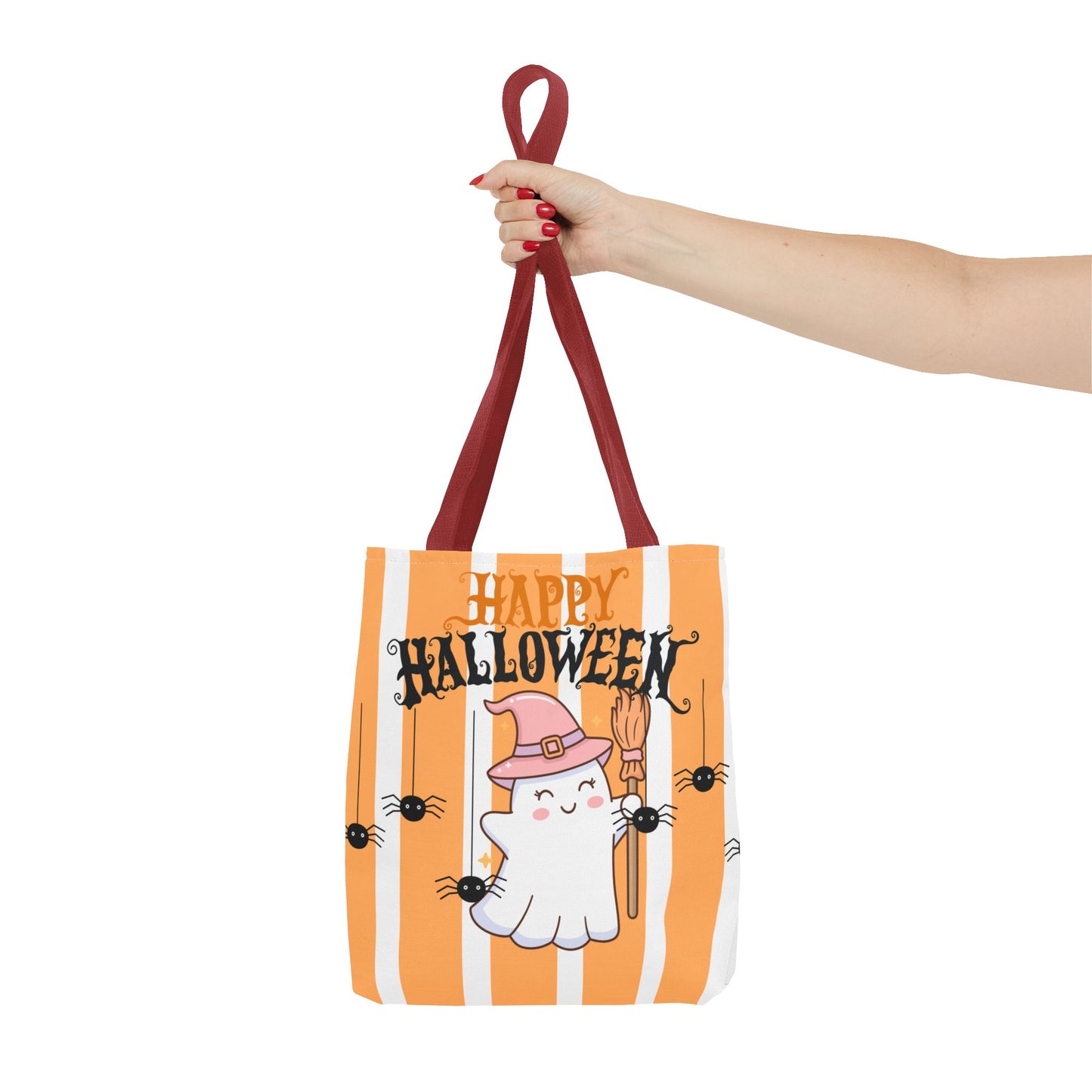 Halloween Tote Bag, Spooky Ghost Design, Fall Accessories, Trick or Treat Bag, Seasonal Gift, Cute Halloween Decor