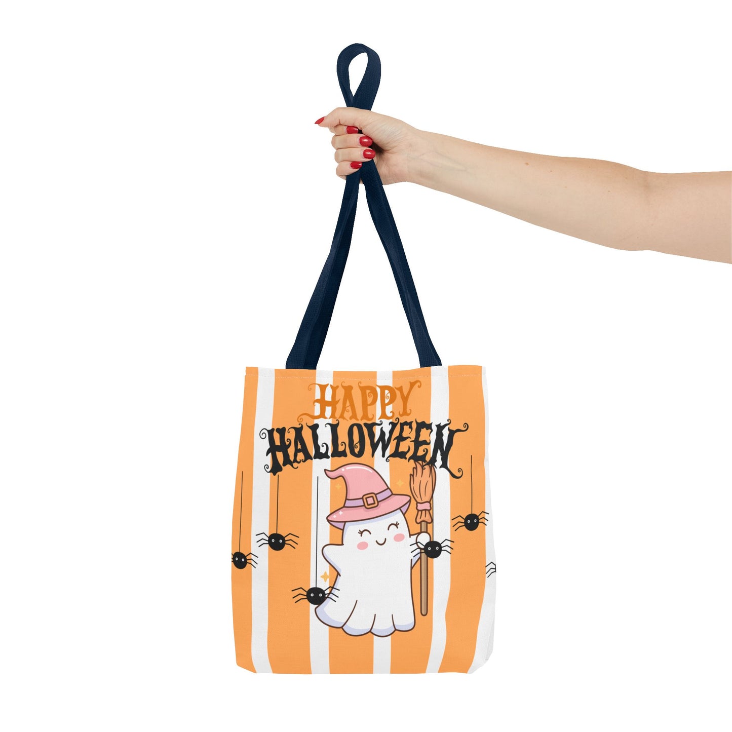 Halloween Tote Bag, Spooky Ghost Design, Fall Accessories, Trick or Treat Bag, Seasonal Gift, Cute Halloween Decor