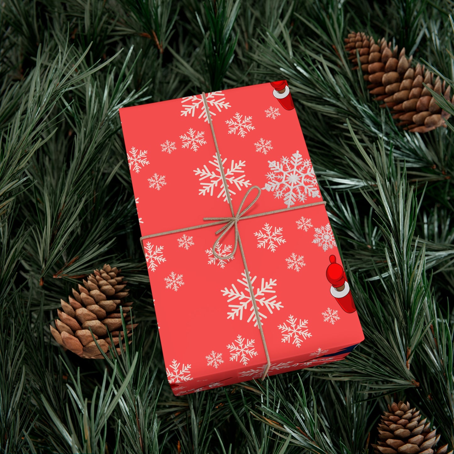 Black Santa Claus Wrapping Paper
