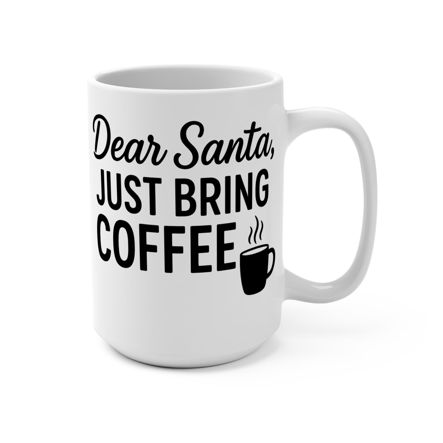 Christmas Coffee Mug - Cute Holiday Gift, Santa Coffee Cup, Funny Mug for Coffee Lovers, Gift for Her, Merry Christmas