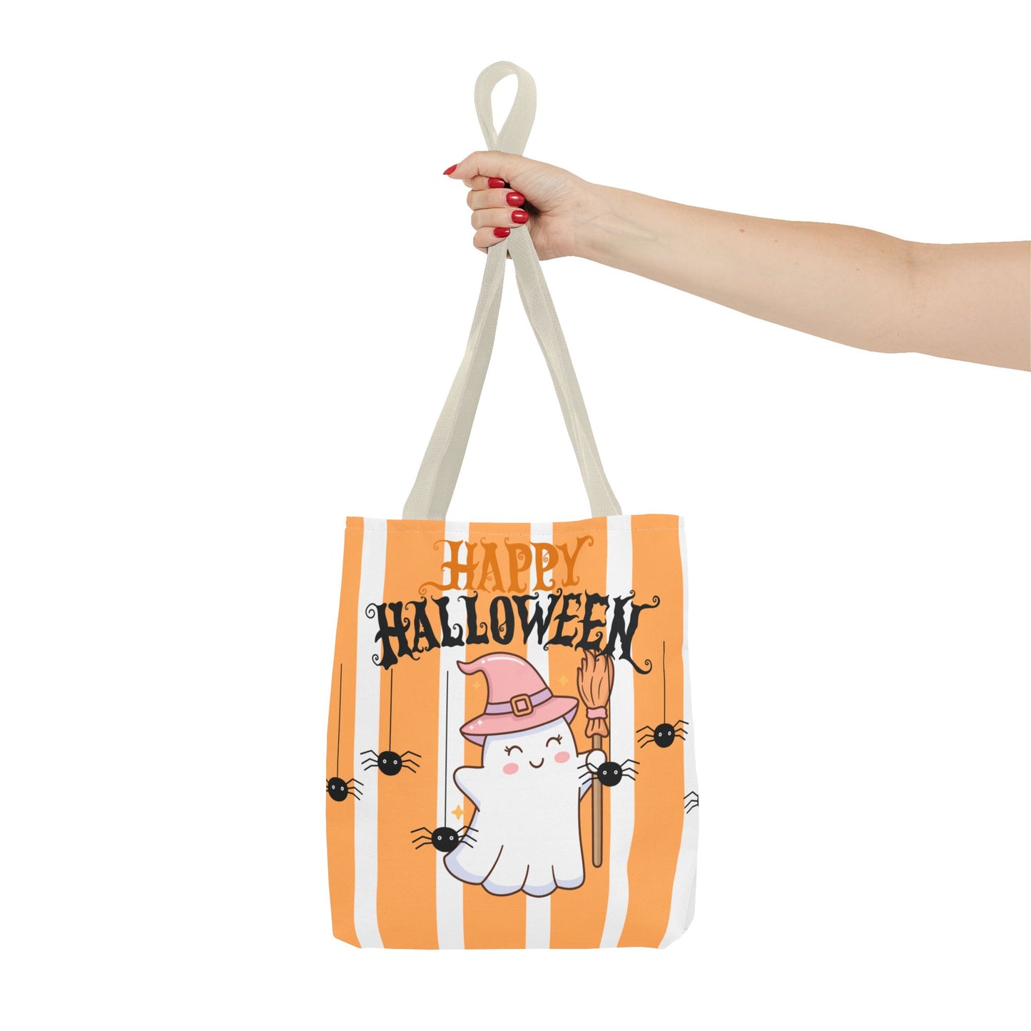 Halloween Tote Bag, Spooky Ghost Design, Fall Accessories, Trick or Treat Bag, Seasonal Gift, Cute Halloween Decor