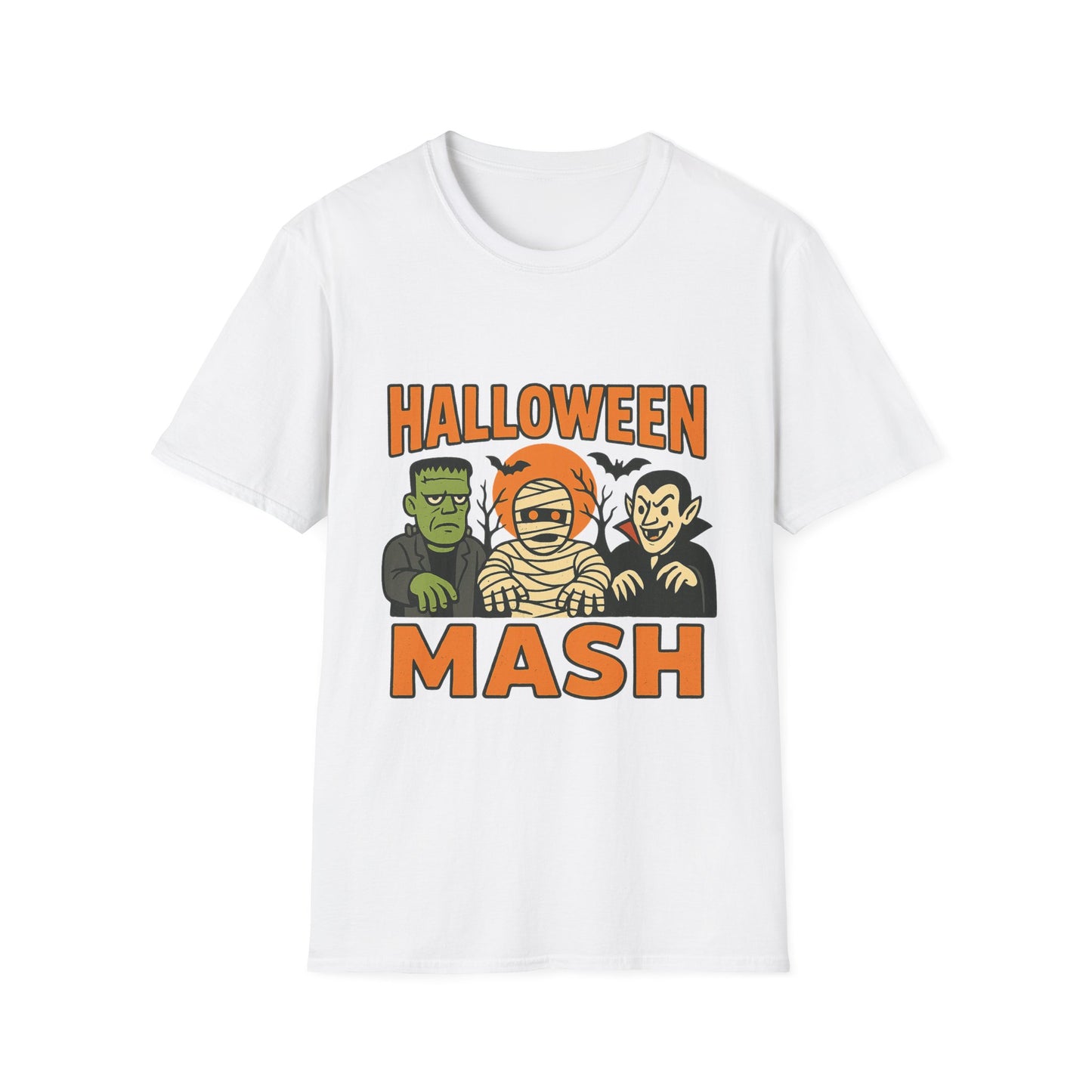 Halloween Mash Unisex T-Shirt, Fun Halloween Tee, Spooky Costume Shirt, Fall Festivities Apparel, Trick or Treat Top