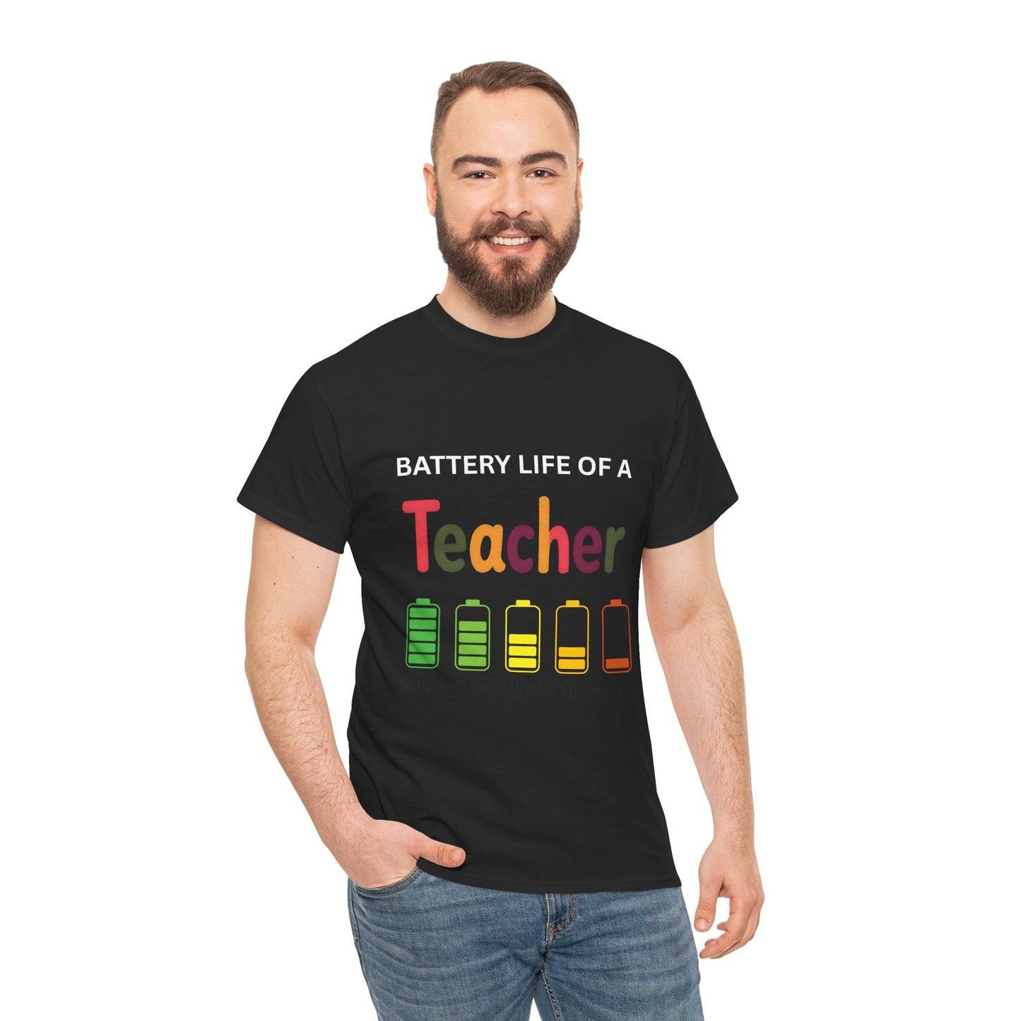 Battery Life of a Teacher T Shirt