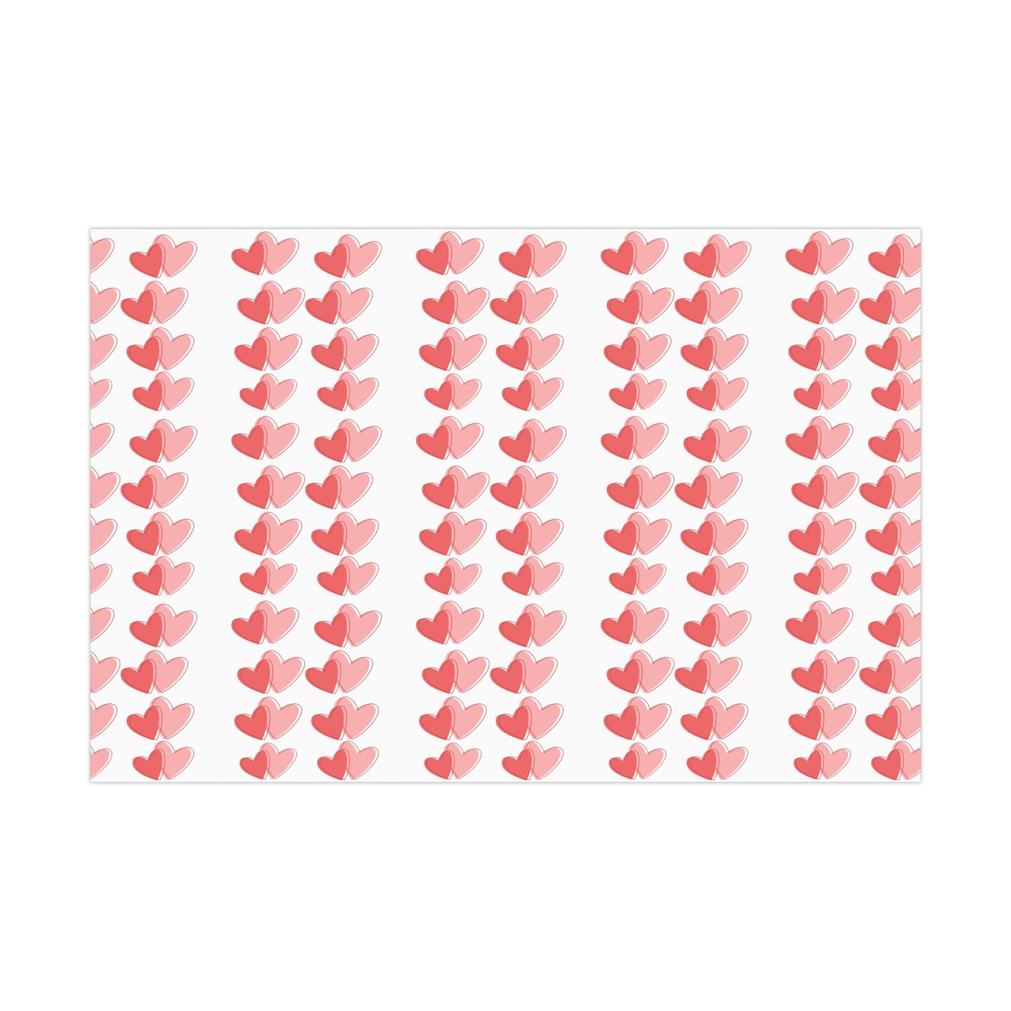 Double Heart Gift Wrap Papers