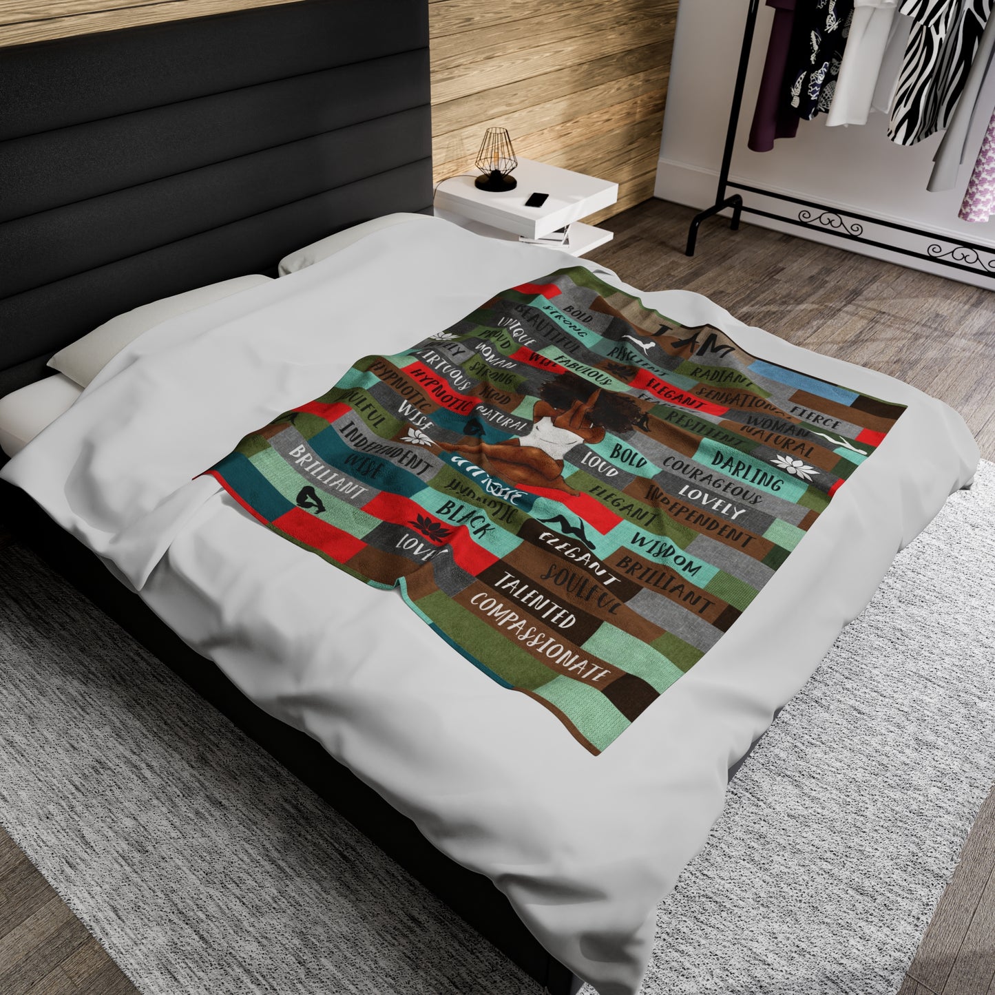 I Am Affirmation Plush Blanket