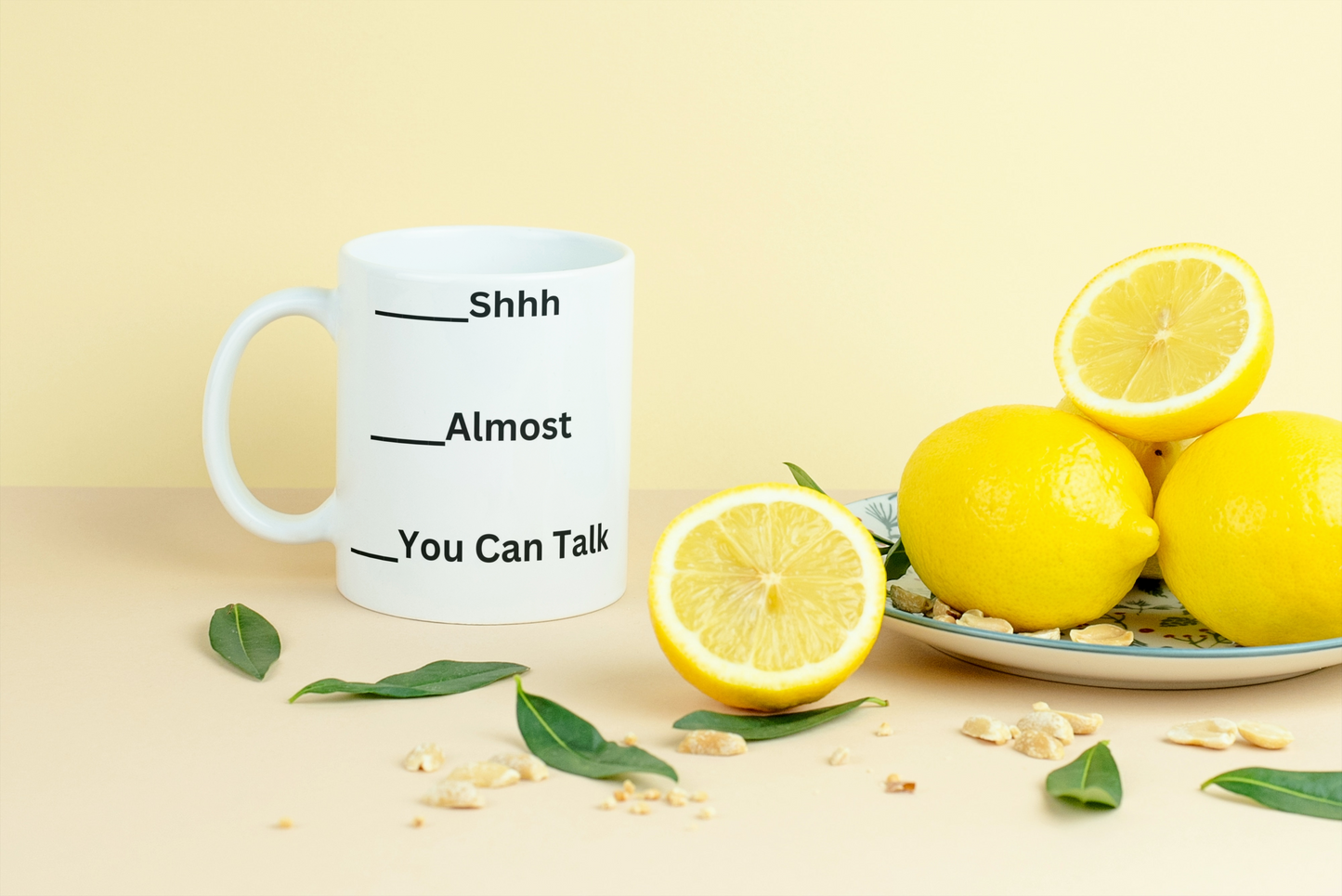 Shh! You Can Talk Now Mug