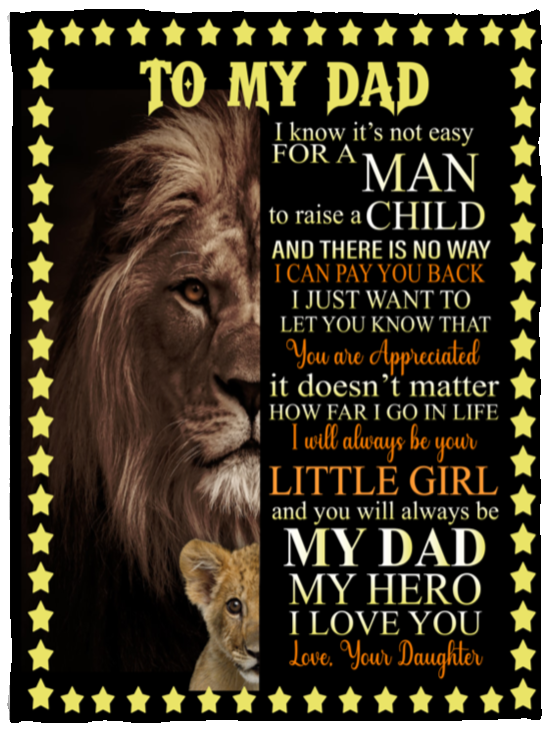 To My Dad Blanket
