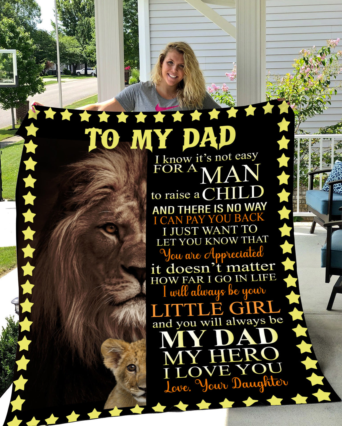 To My Dad Blanket