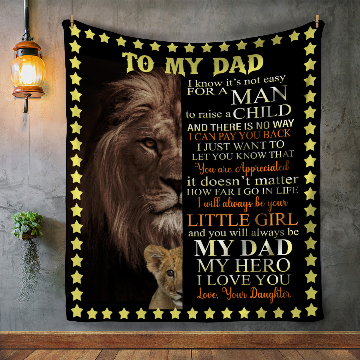 To My Dad Blanket