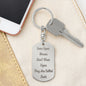 Dog Tag Key Chain For Dads