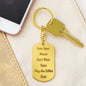 Dog Tag Key Chain For Dads
