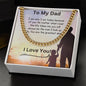 To My Dad Cuban Link Chain