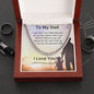 To My Dad Cuban Link Chain