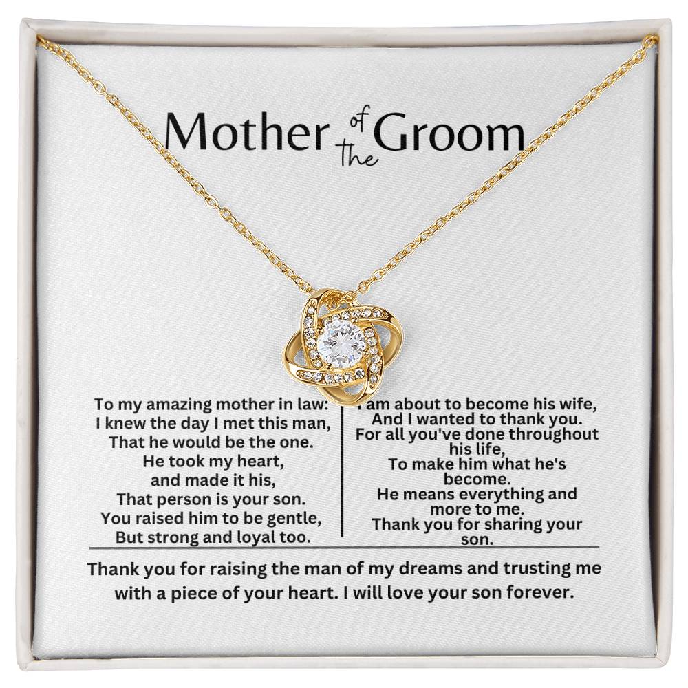 Mother of the Groom Love Knot Necklace