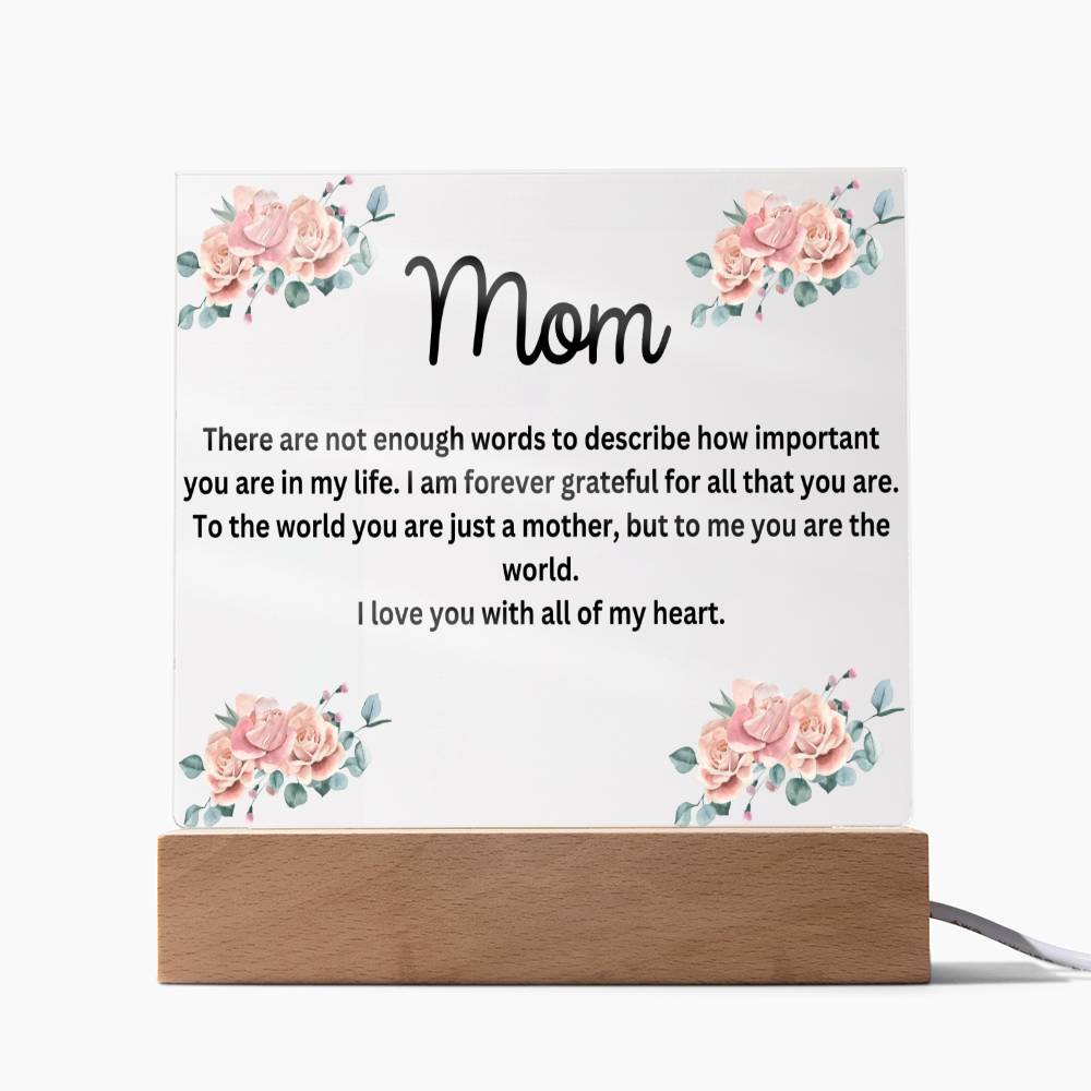 Mom Desk Plaque
