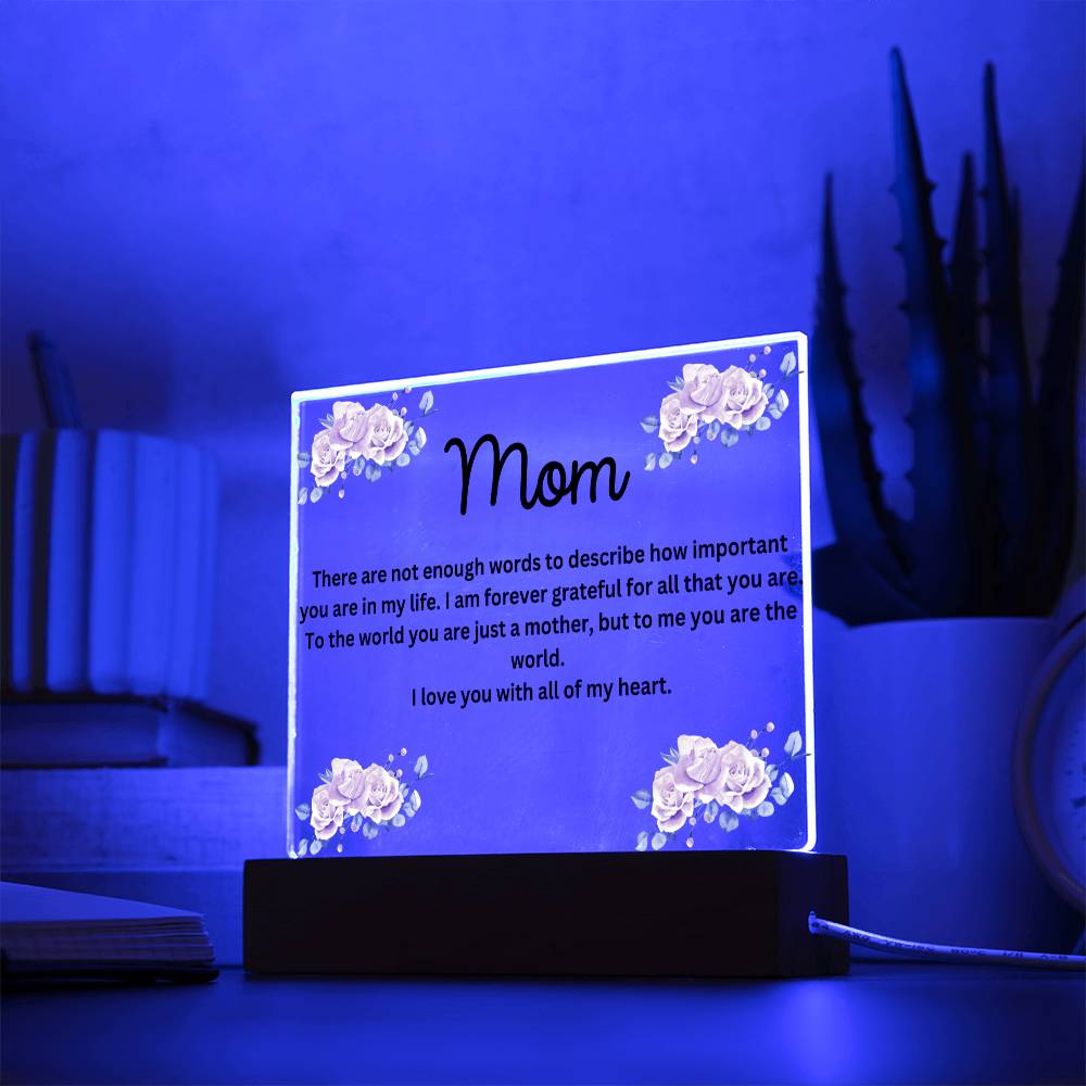 Mom Desk Plaque