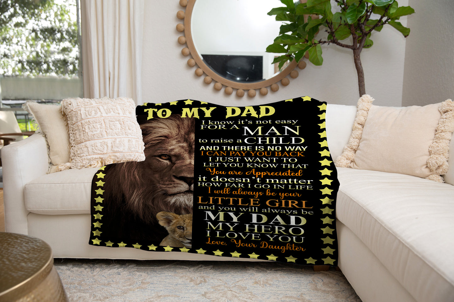 To My Dad Blanket