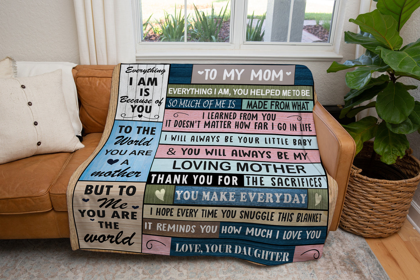 To My Mom Blanket