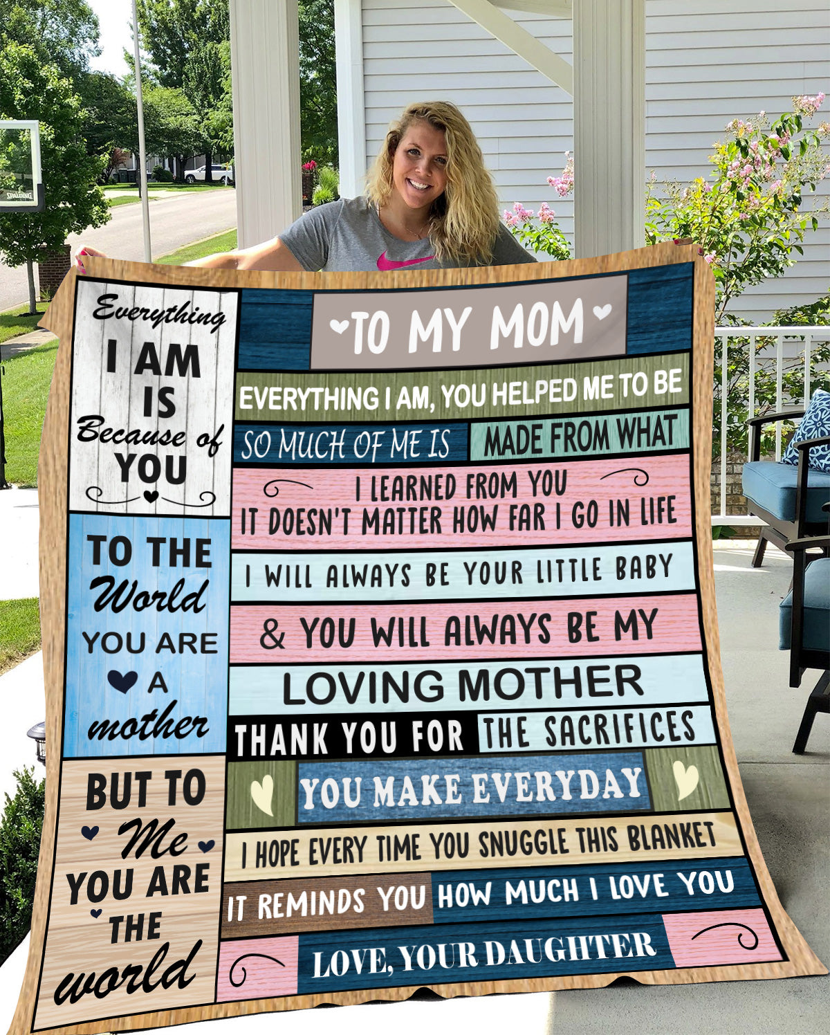 To My Mom Blanket