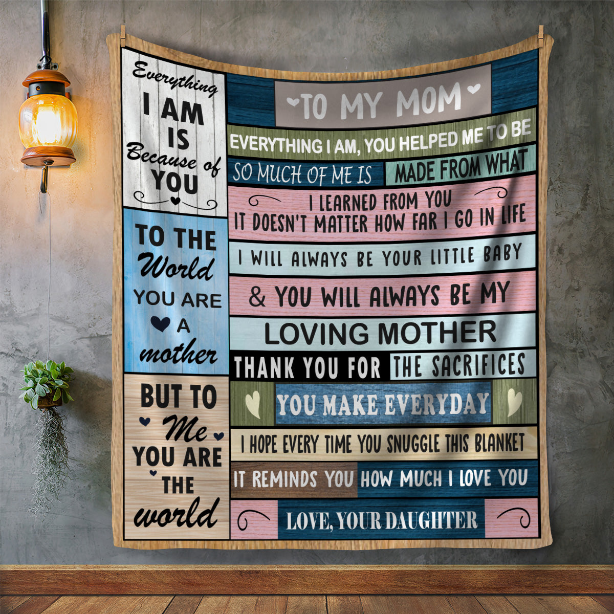 To My Mom Blanket
