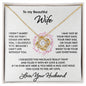 My Beautiful Wife | Feel my love - Love Knot Necklace