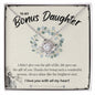 My Bonus Daughter | Always shine like a star - Love Knot Necklace