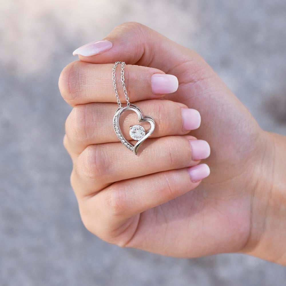 To My Amazing Wife Heart Necklace
