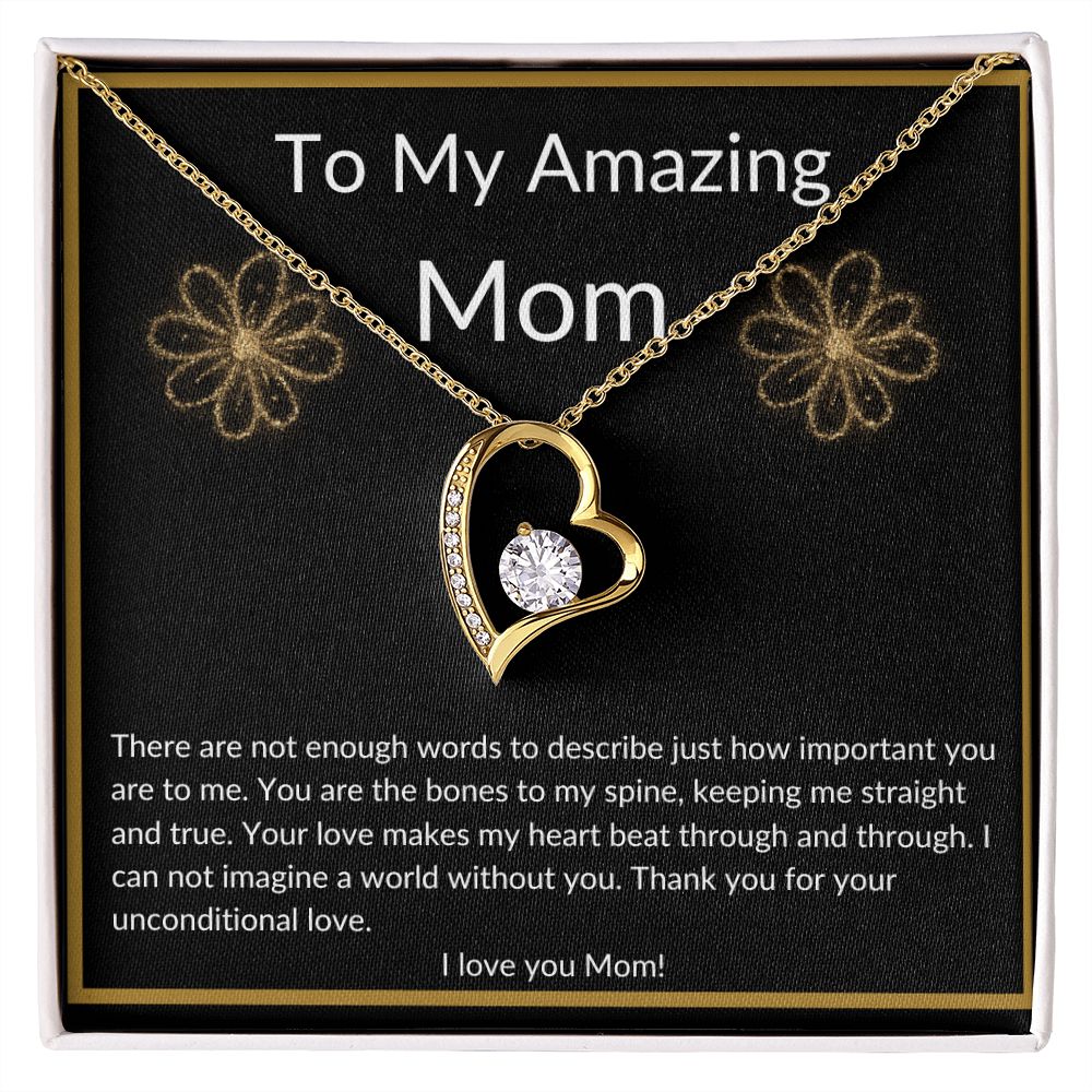 My Amazing Mom Heart Necklace