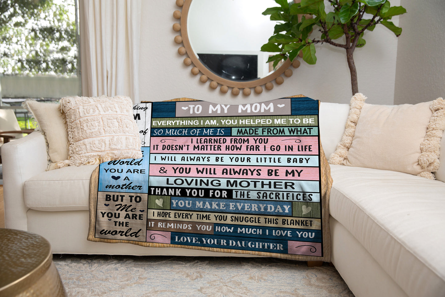 To My Mom Blanket
