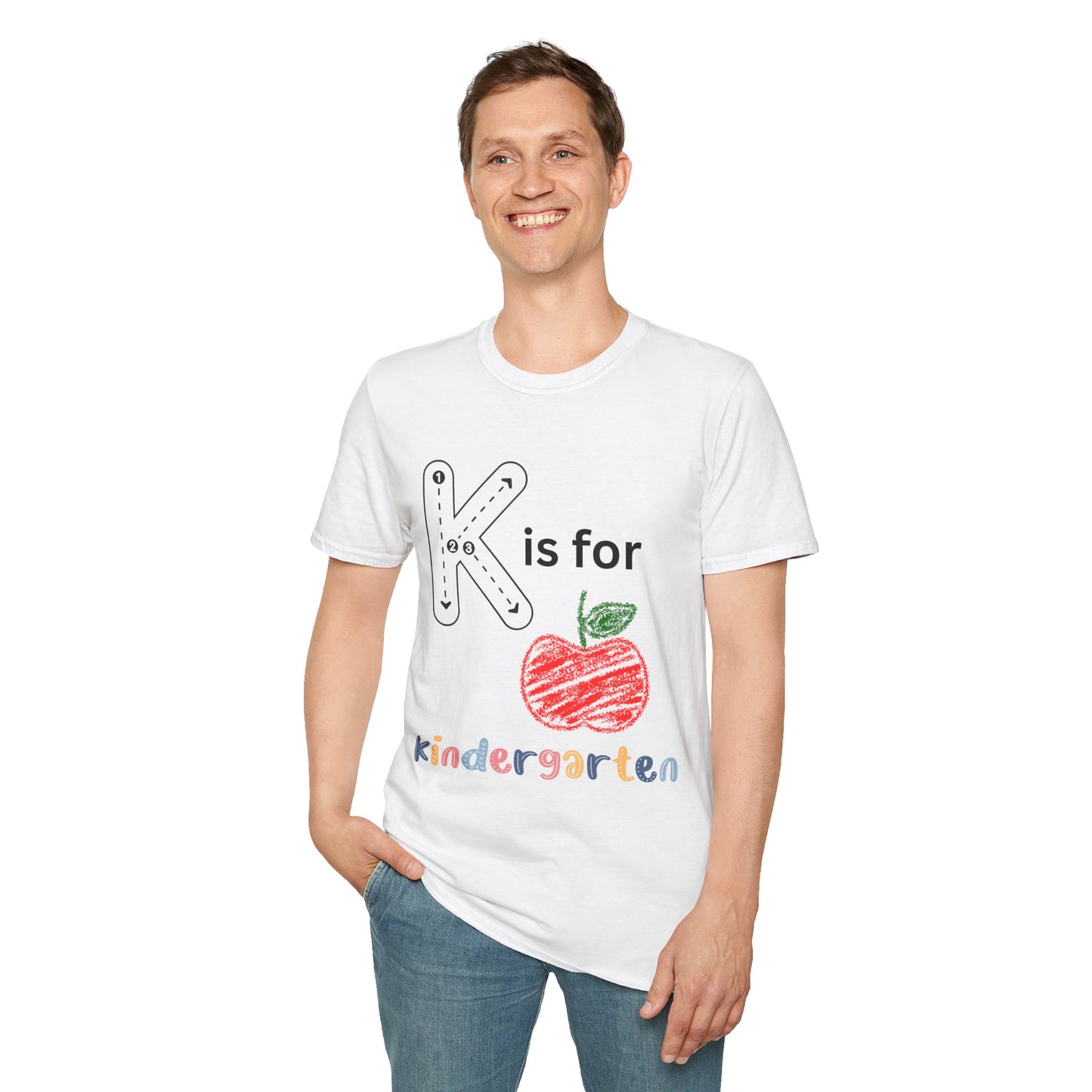 Kindergarten K is for T-Shirt, Unisex Tee, Teacher Gifts, Back to School Shirt, Cute Kids Apparel, Classroom Outfit