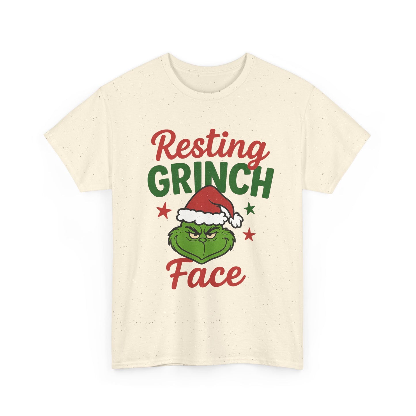 Resting Grinch Face T-Shirt | Christmas Grinch Santa Hat Holiday Tee