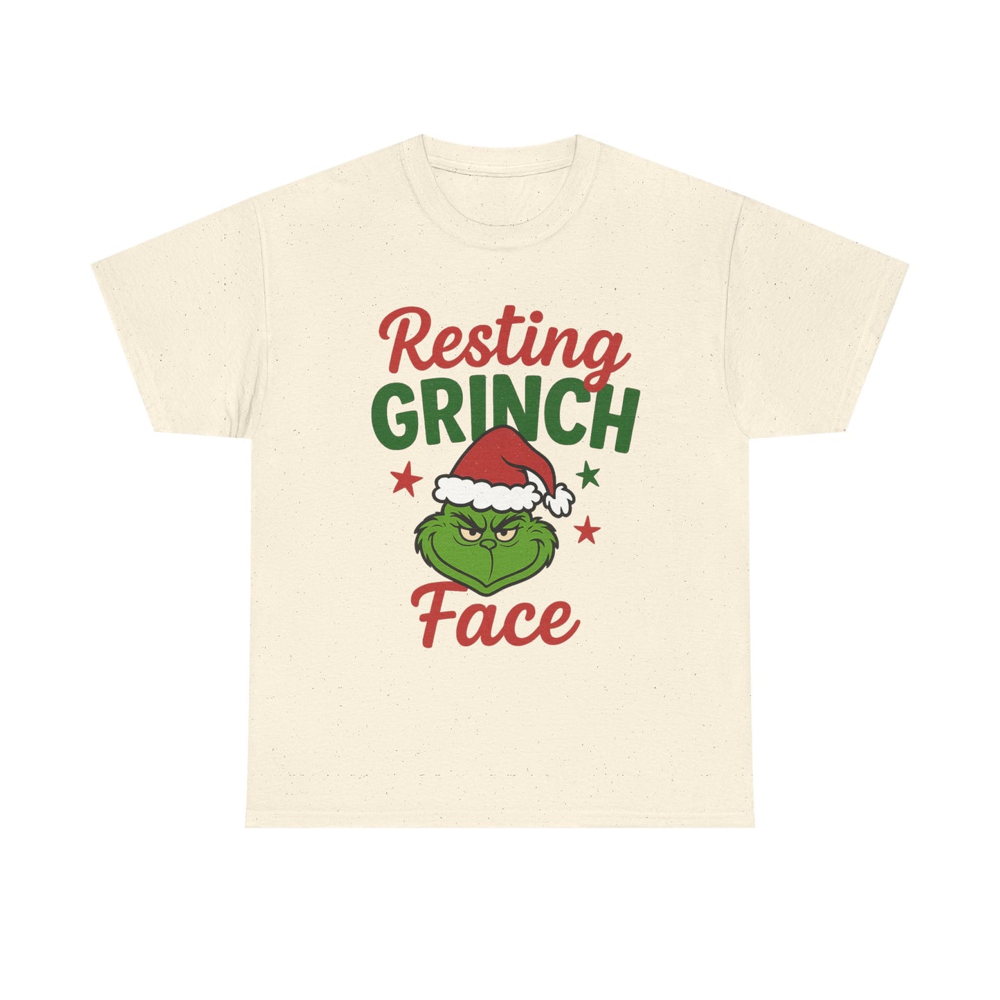 Resting Grinch Face T-Shirt | Christmas Grinch Santa Hat Holiday Tee