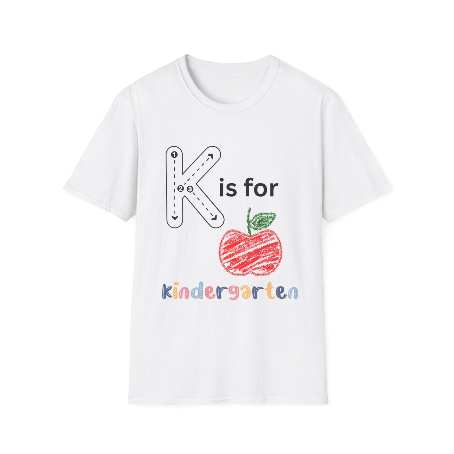Kindergarten K is for T-Shirt, Unisex Tee, Teacher Gifts, Back to School Shirt, Cute Kids Apparel, Classroom Outfit