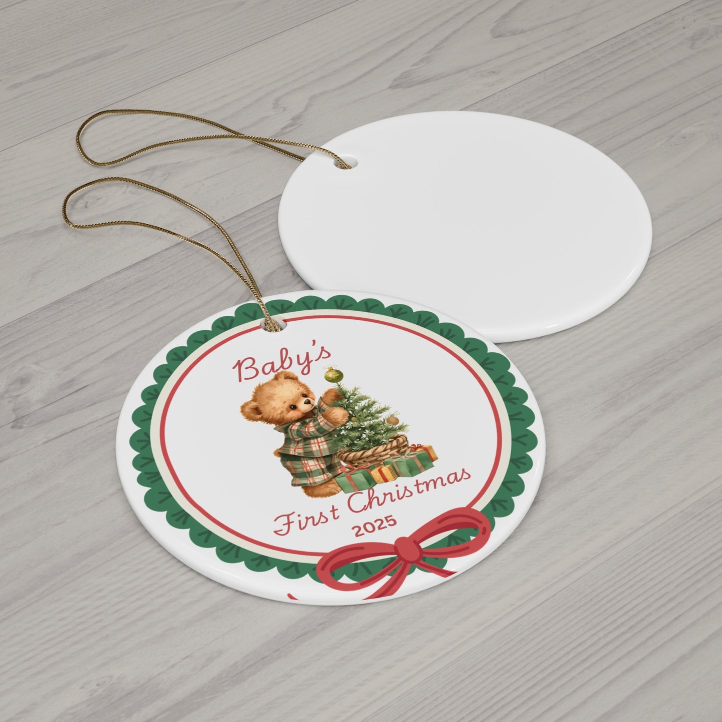 Baby's First Christmas 2025 Ceramic Ornament