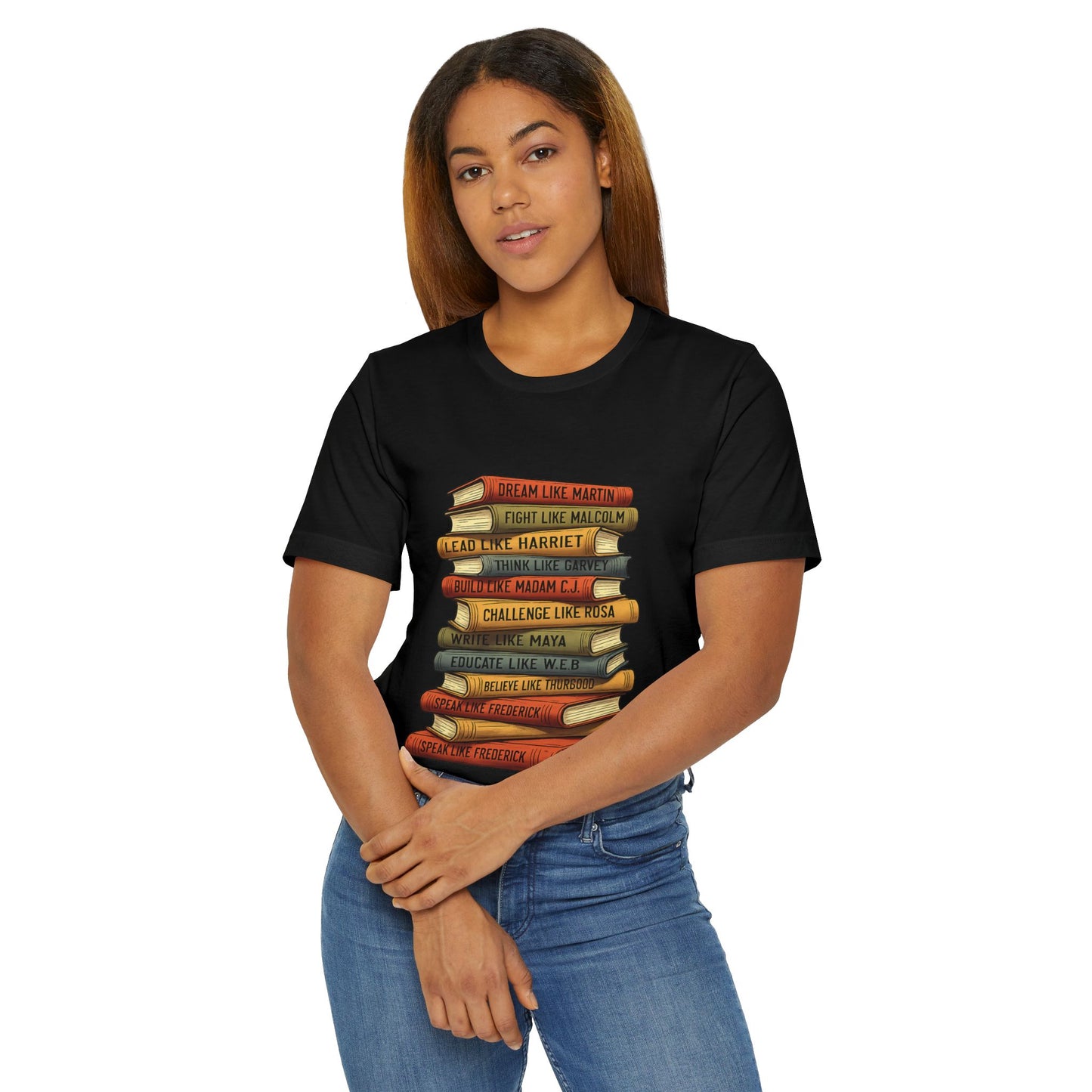 Black History Books T-Shirt | Dream Like Martin Lead Like Harriet Shirt | African American History Tee | Educator Gift