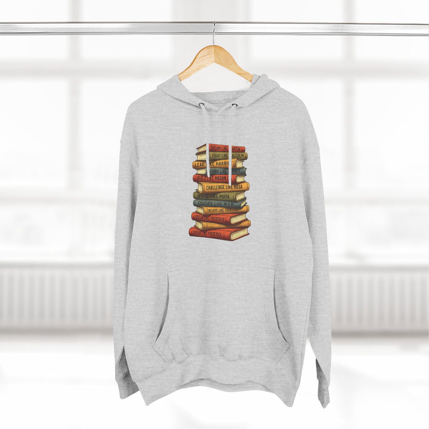 Black History Books Hoodie | Dream Like Martin Lead Like Harriet Hoodie | African American History Hoodie | Educator Gift