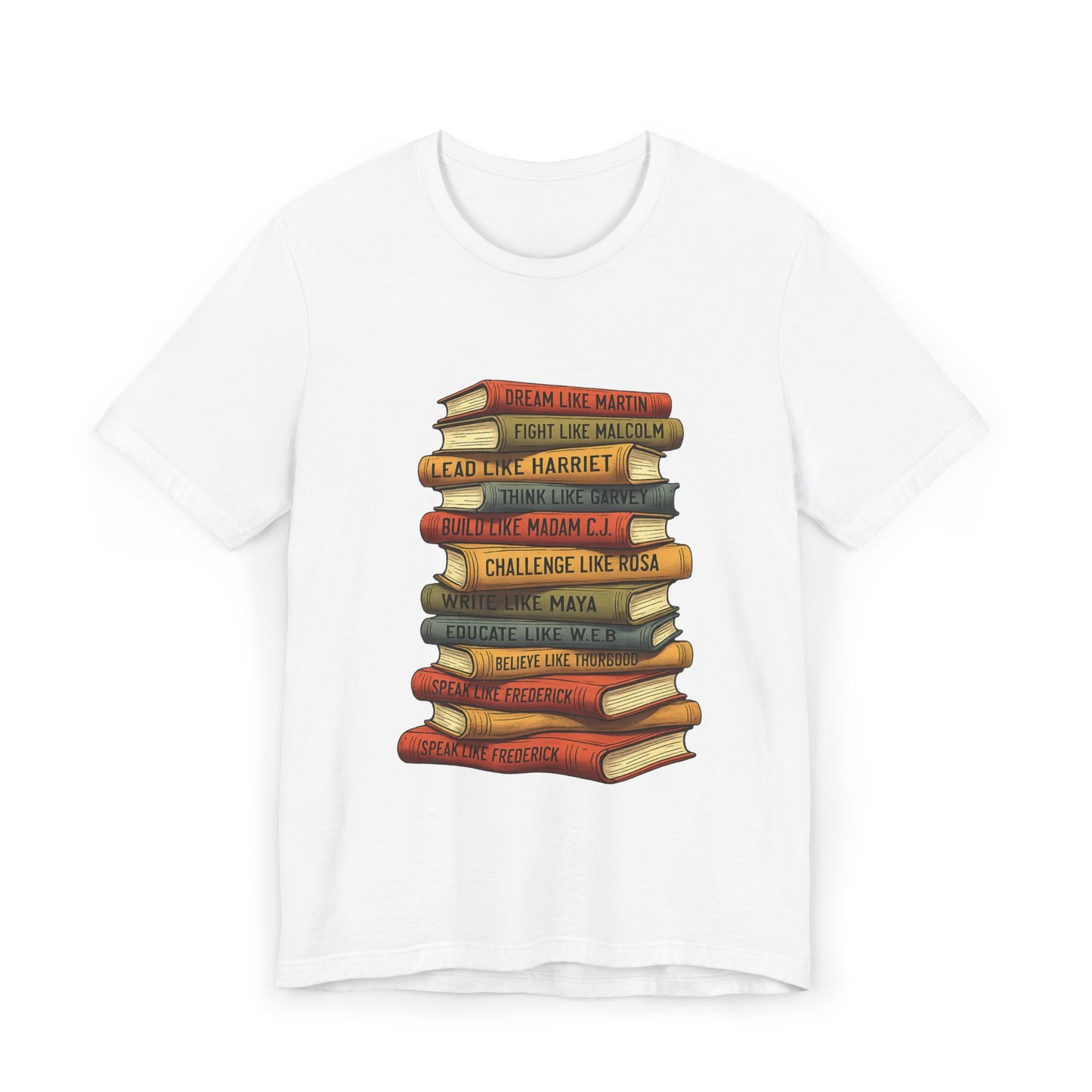 Black History Books T-Shirt | Dream Like Martin Lead Like Harriet Shirt | African American History Tee | Educator Gift