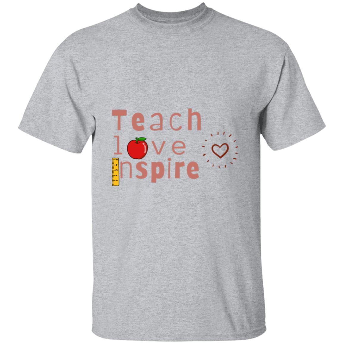 Teach Love Inspire T Shirt For Teachers