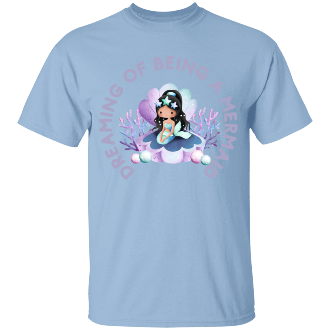 Dreaming of Being a Mermaid Kid T Shirt