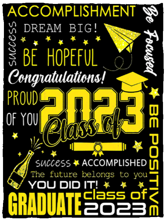 Class of 2023 Congratulations Blanket