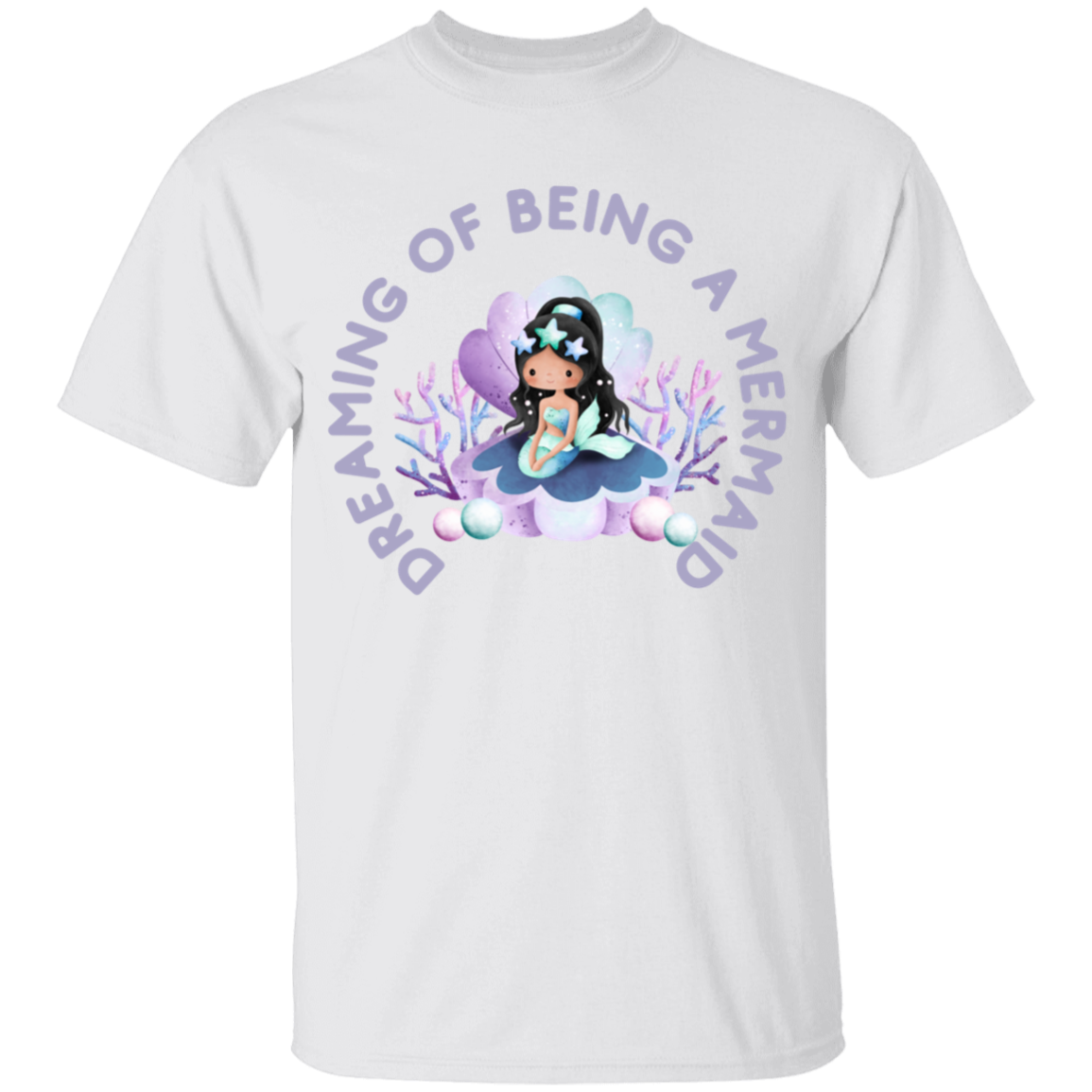 Dreaming of Being a Mermaid Kid T Shirt