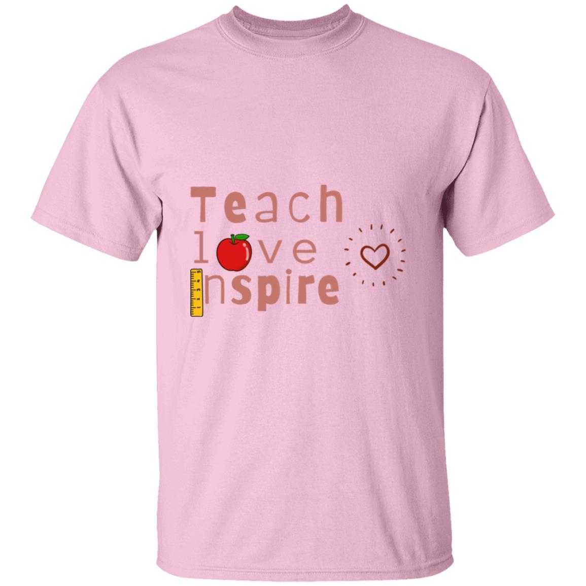 Teach Love Inspire T Shirt For Teachers