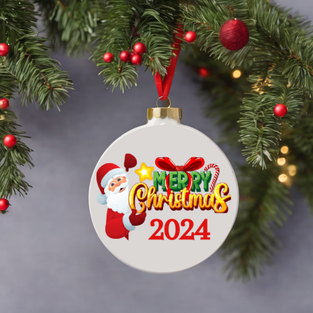 Merry Christmas 2024 Ornament