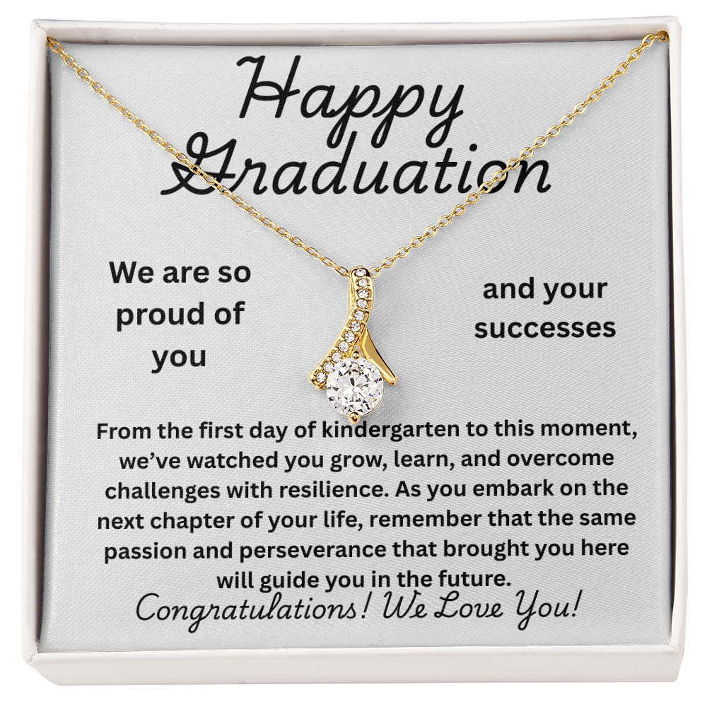 Graduation Necklace With Heartfelt Message