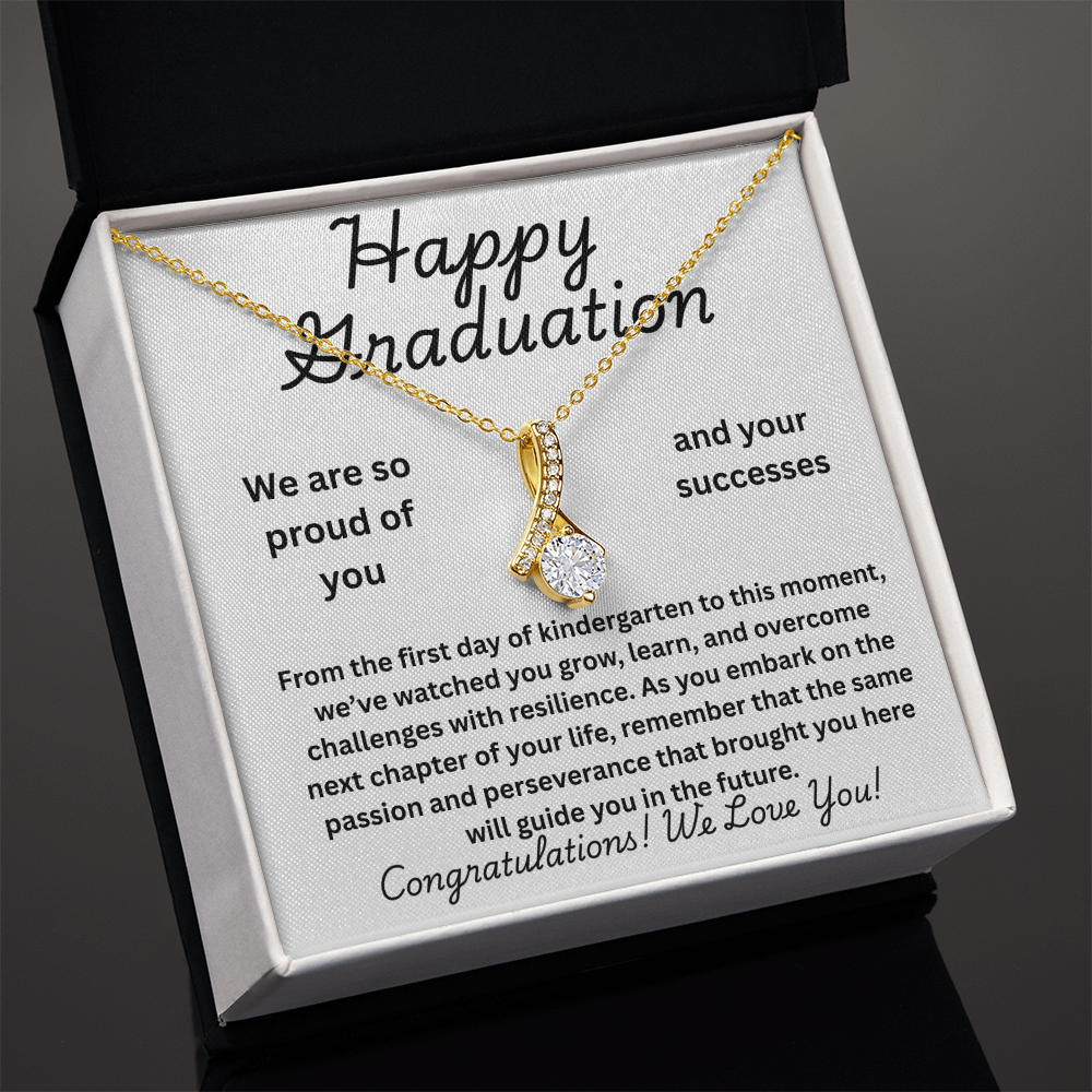 Graduation Necklace With Heartfelt Message