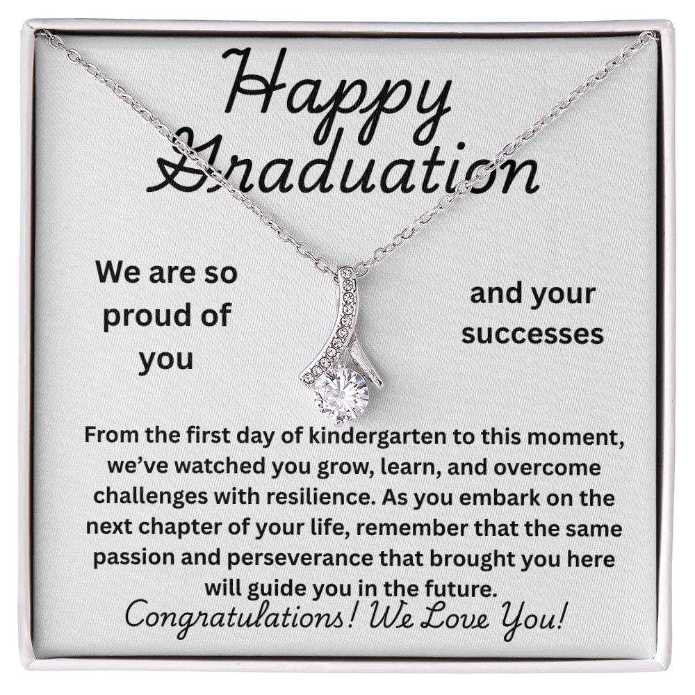 Graduation Necklace With Heartfelt Message