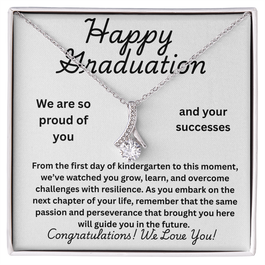 Graduation Necklace With Heartfelt Message
