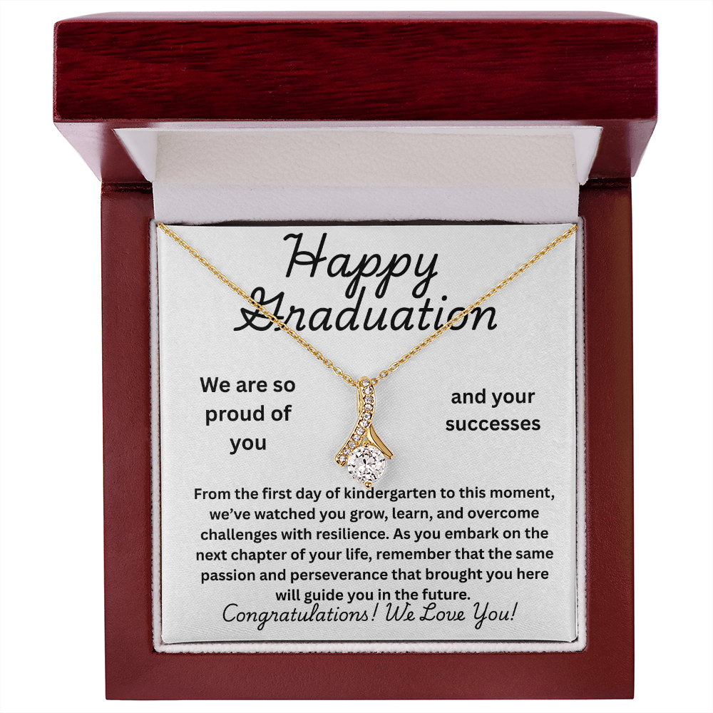 Graduation Necklace With Heartfelt Message