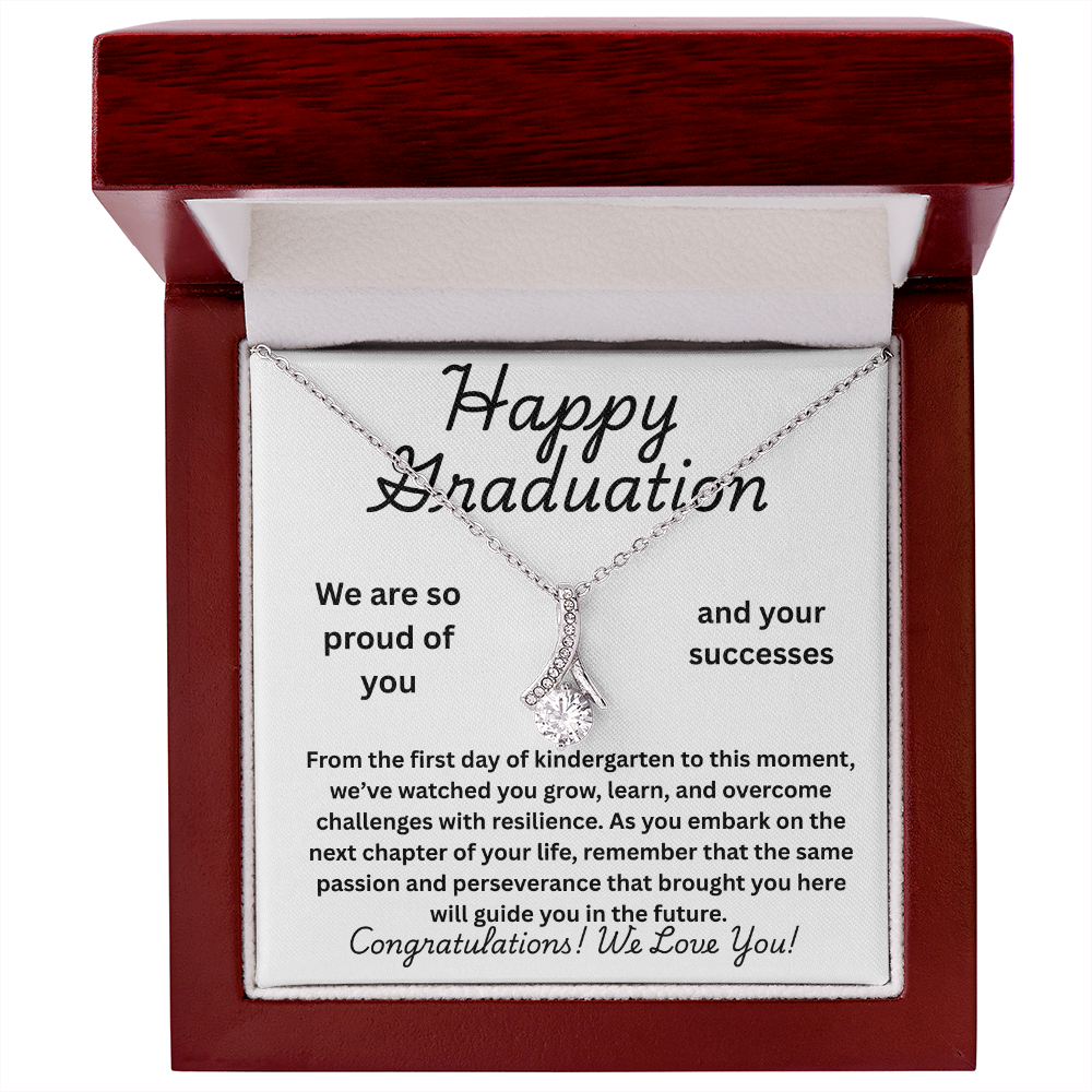 Graduation Necklace With Heartfelt Message